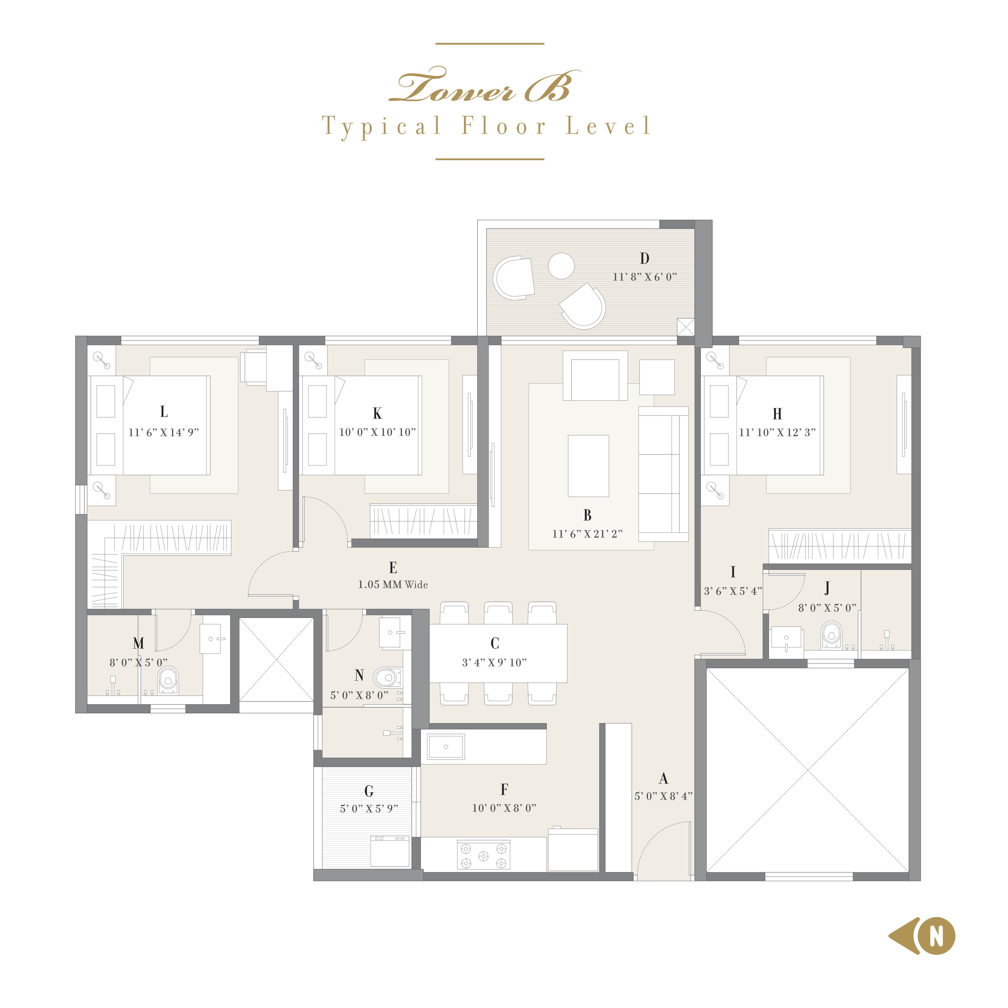 24K Altura 3 BHK floor plan